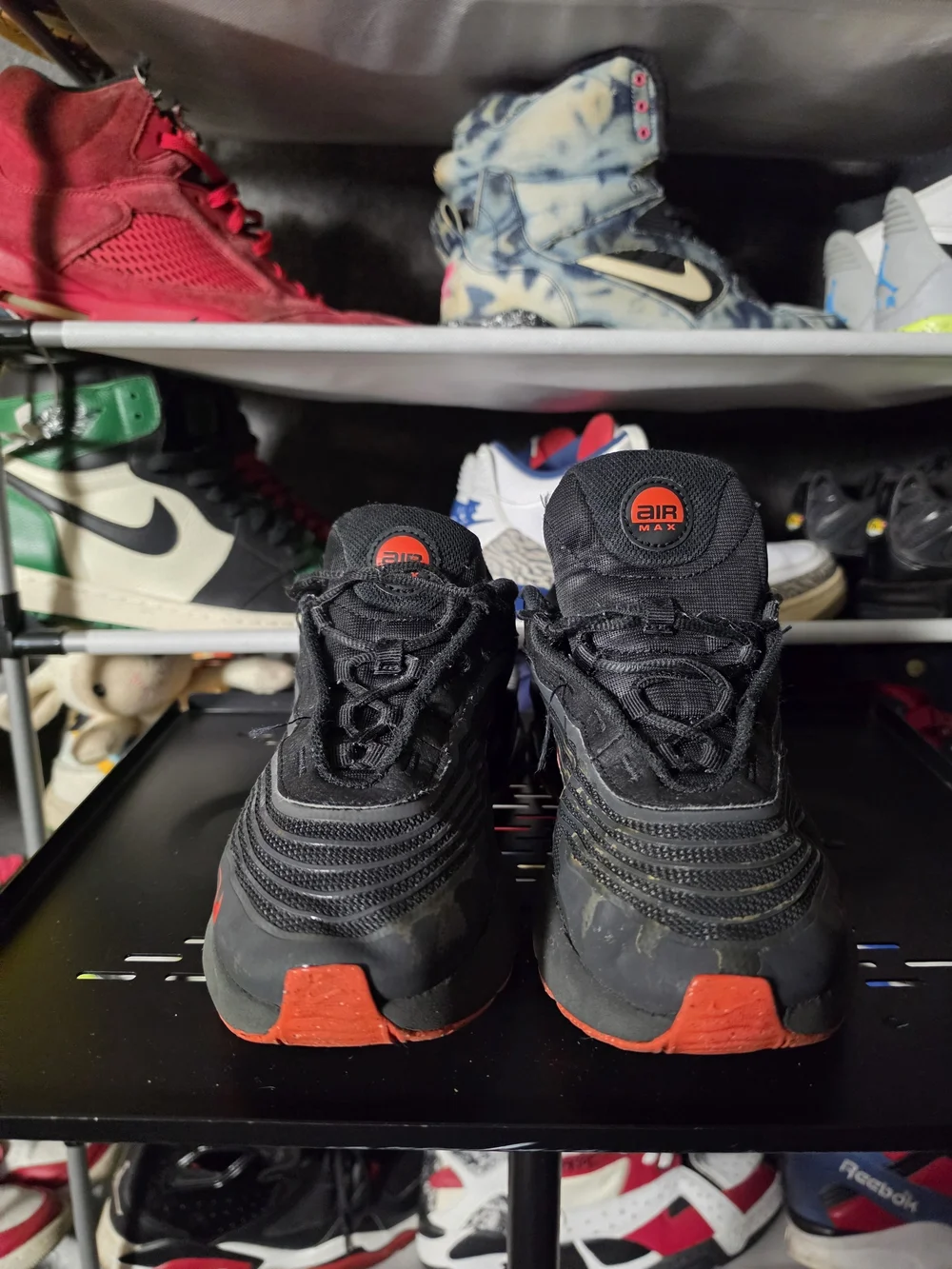 🔥 Nike Air Max Fire Black and Orange Men’s Size 8 Athletic Shoes